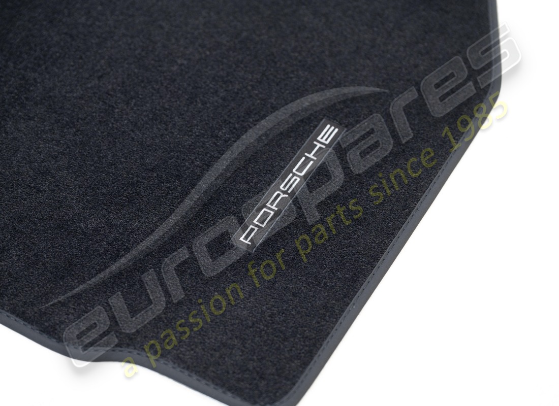 NEW PORSCHE FLOOR MATS WITH NUBUK SURROUND (BLACK). PART NUMBER 98704480119A43 (2) new porsche floor mats with nubuk surround (black). part number 98704480119a43 (2)