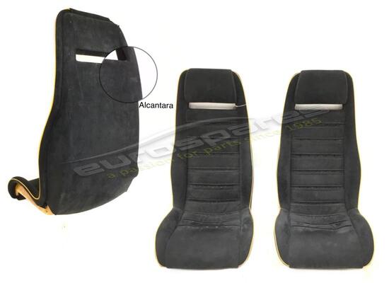 used lamborghini pair seats in alcantara part number 009435014/b