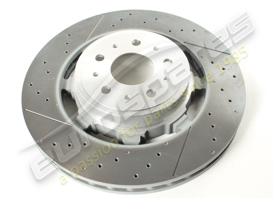 new maserati front brake disc cross-drilled and slotted part number 257141