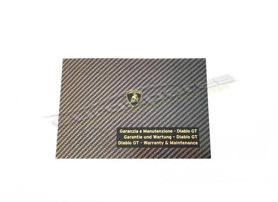 new lamborghini warranty card diablo gt part number 901325765