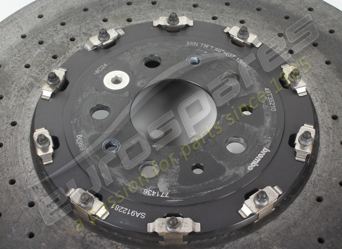 USED FERRARI FRONT BRAKE DISC. PART NUMBER 771436 (2) used ferrari front brake disc. part number 771436 (2)