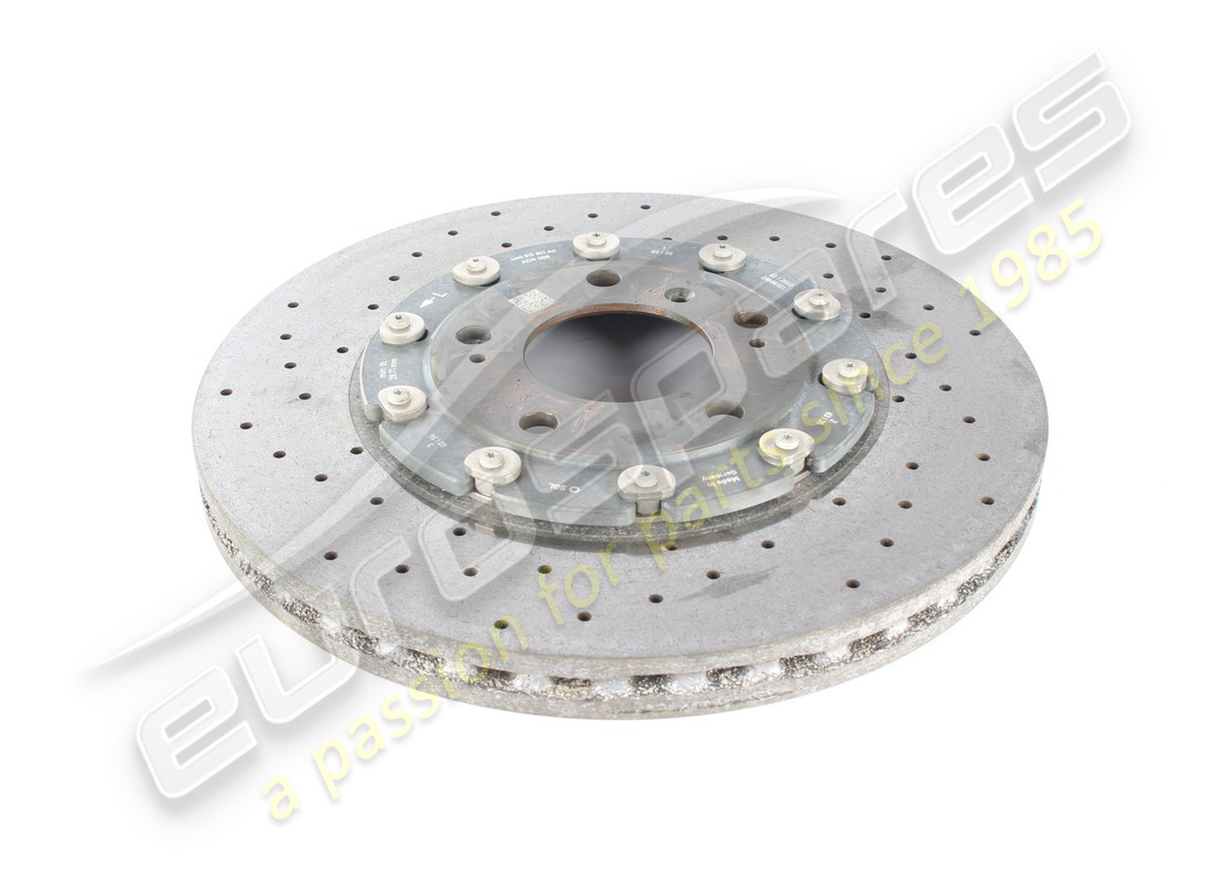 used lamborghini ceramic brake disc (vented), 370 x 30. part number 4m0615601ac (2)
