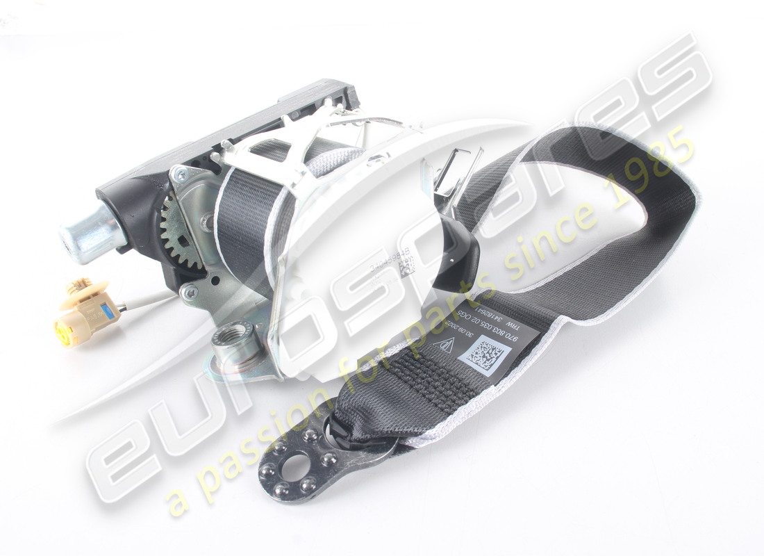 NEW PORSCHE 3-POINT BELT BLACK/SILVER. PART NUMBER 97080303502OG5 (1) new porsche 3-point belt black/silver. part number 97080303502og5 (1)