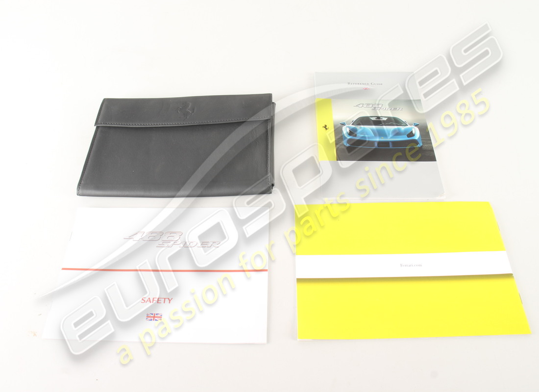used ferrari 488 spider booklet pack. part number eap1481296 (4)