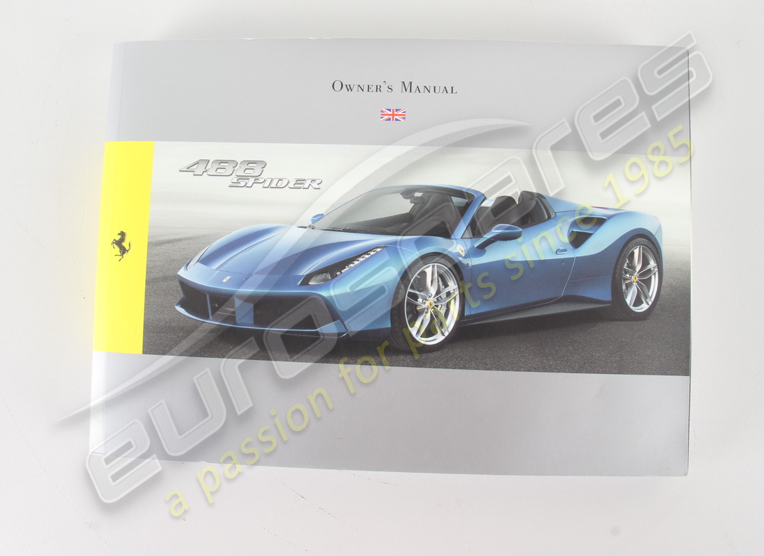 used ferrari 488 spider booklet pack. part number eap1481296 (3)