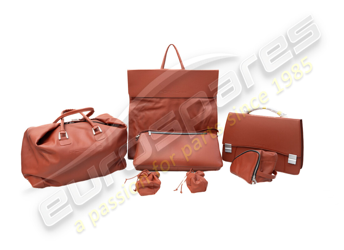 new porsche travel bags set - terracotta. part number 98080230101 (1)