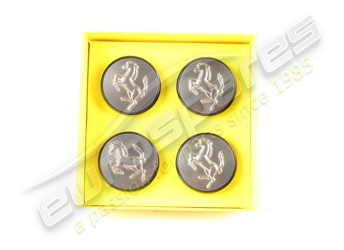 NEW (OTHER) FERRARI SET 4 TITANIUM PUSH IN HUB CAPS. PART NUMBER 70001285 (1) new (other) ferrari set 4 titanium push in hub caps. part number 70001285 (1)