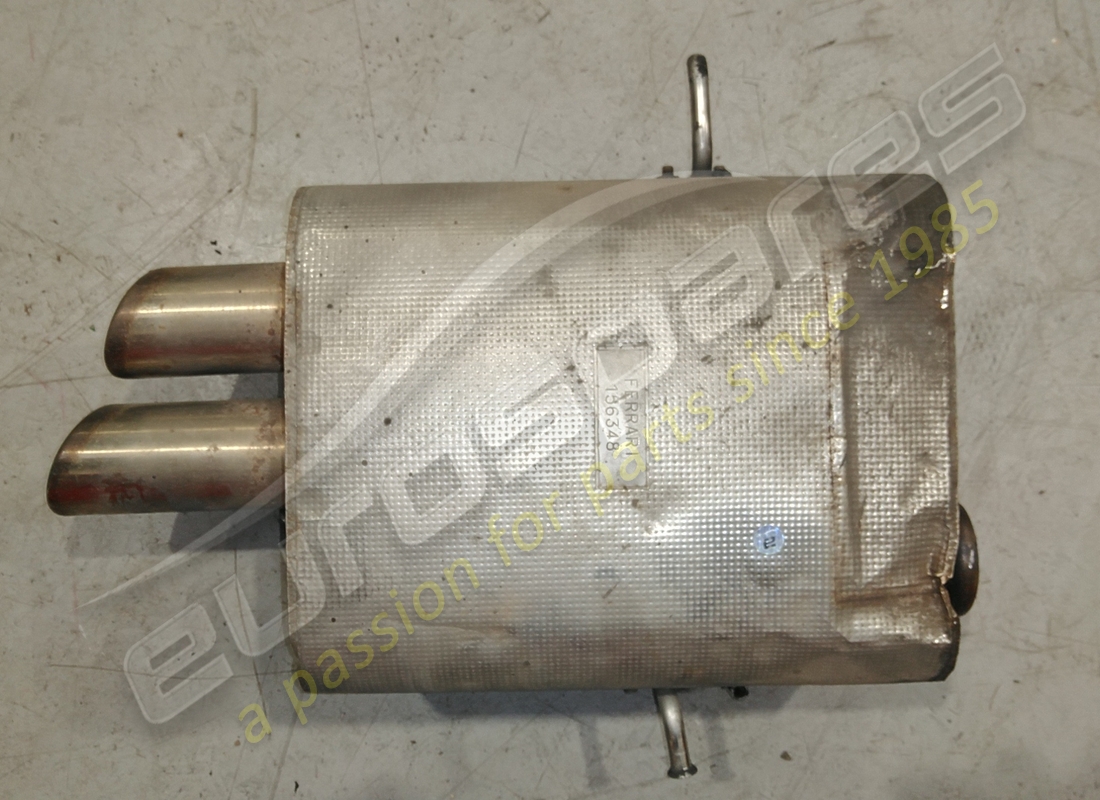 DAMAGED Ferrari LH REAR SILENCER . PART NUMBER 156348 (1)