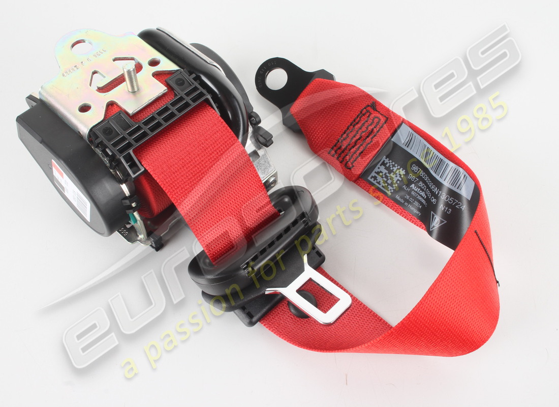 new porsche three-point safety belt guards red (pors. part number 98780303306n13 (2)