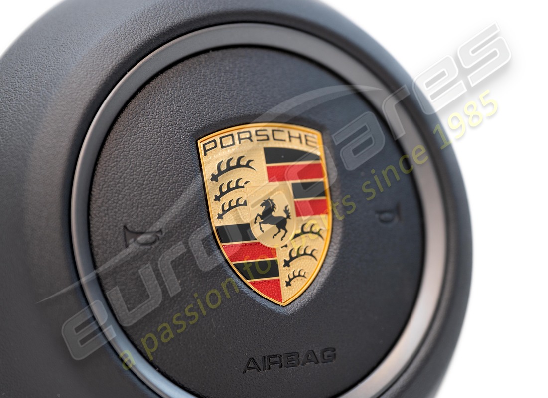 NEW PORSCHE AIRBAG UNIT FOR STEERING WHEEL BLACK/DAR. PART NUMBER 9J1880201PIA8 (3) new porsche airbag unit for steering wheel black/dar. part number 9j1880201pia8 (3)