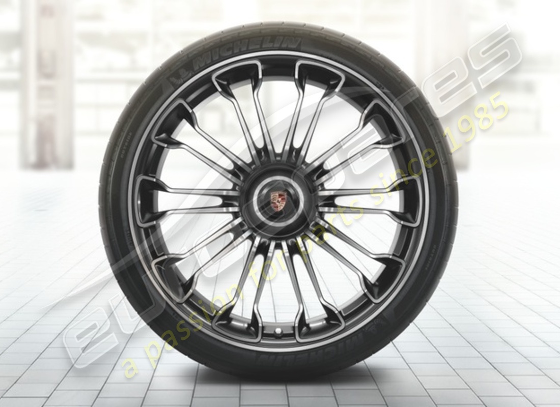 new porsche summer wheel and tyre set (20/21-inch). part number 91804460002 (1)