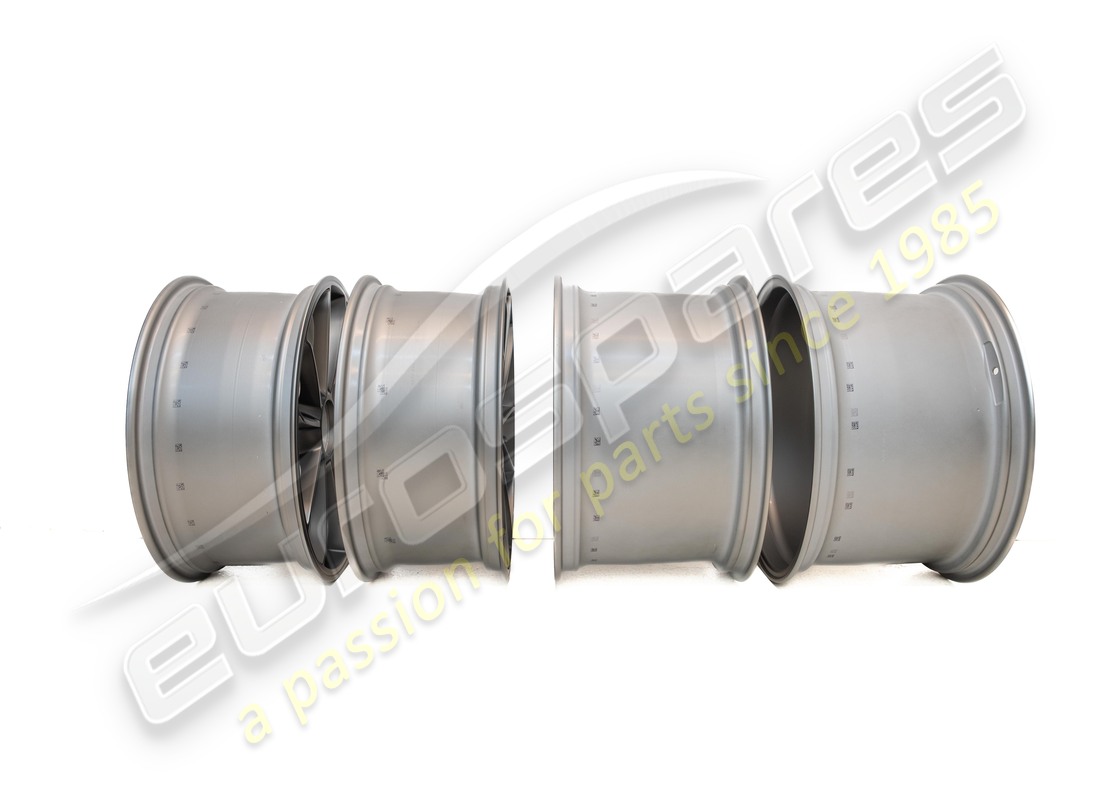 NEW PORSCHE 20-INCH GT3 SET OF WHEELS - IN PLATINUM (SATIN-GLOSS). PART NUMBER 99104460311 (3) new porsche 20-inch gt3 set of wheels - in platinum (satin-gloss). part number 99104460311 (3)