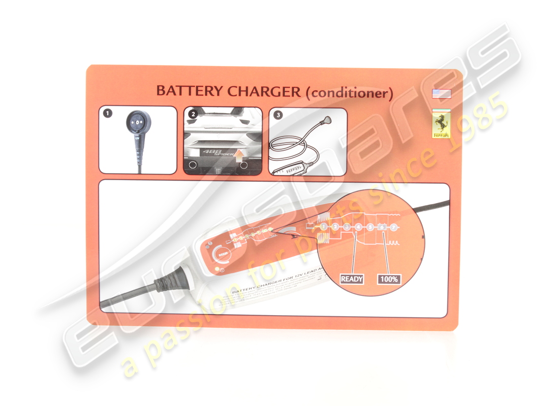 NEW FERRARI BATTERY CONDITIONER GUIDE. PART NUMBER 87994400 (2) new ferrari battery conditioner guide. part number 87994400 (2)