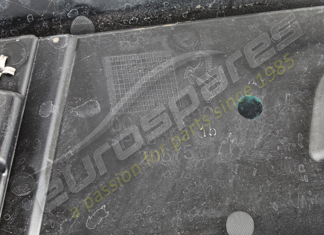 used ferrari rear engine compartment lid. part number 885377 (2)