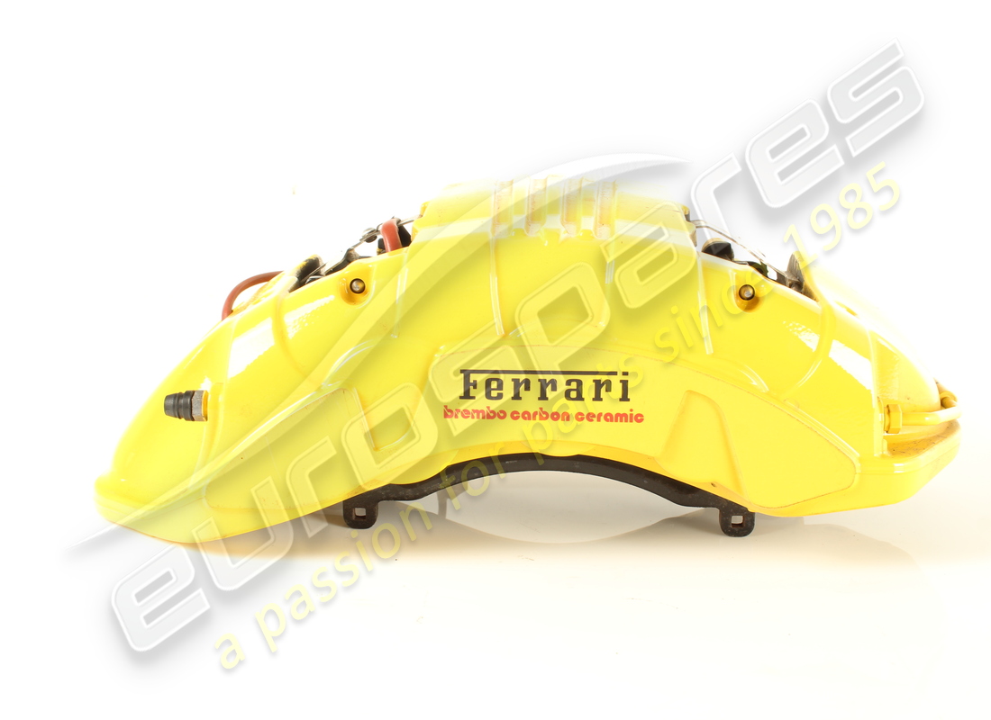 USED Ferrari CALIPER COMPLETE CARBON CERAMIC ANT.SX GIALL . PART NUMBER 763533 (1)