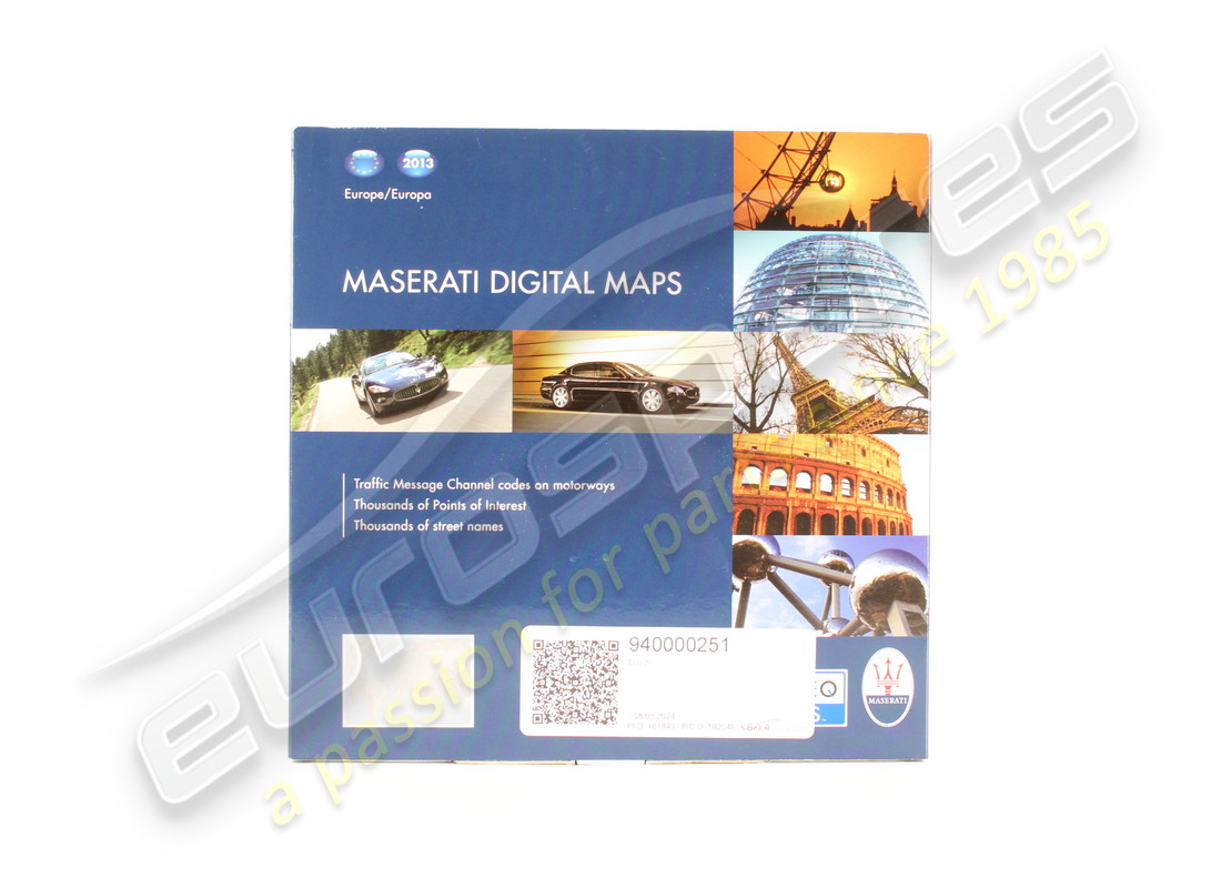 new maserati navigation map-europe versio. part number 940000251 (1)