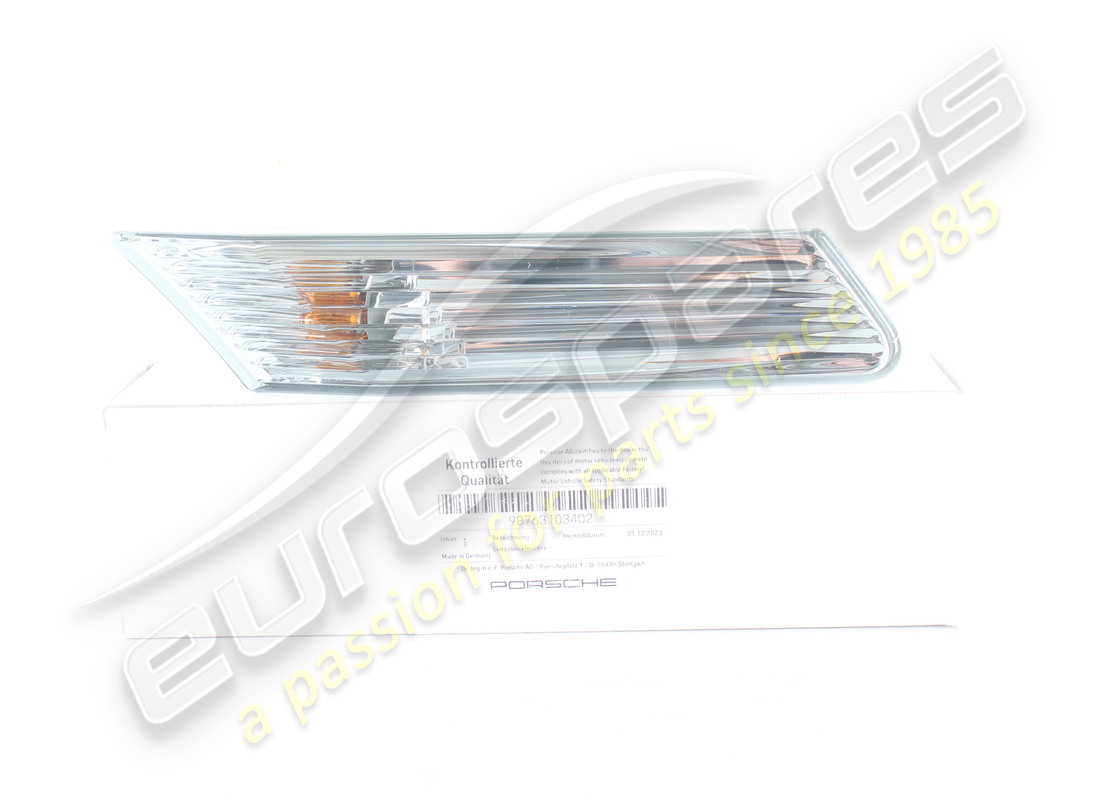 NEW PORSCHE TURN SIGNAL REPEATER. PART NUMBER 98763103402 (1) new porsche turn signal repeater. part number 98763103402 (1)