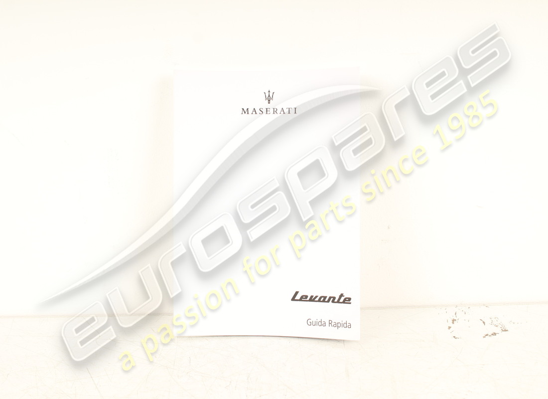 new maserati car quick guide m161 ita. part number 910041948 (1)