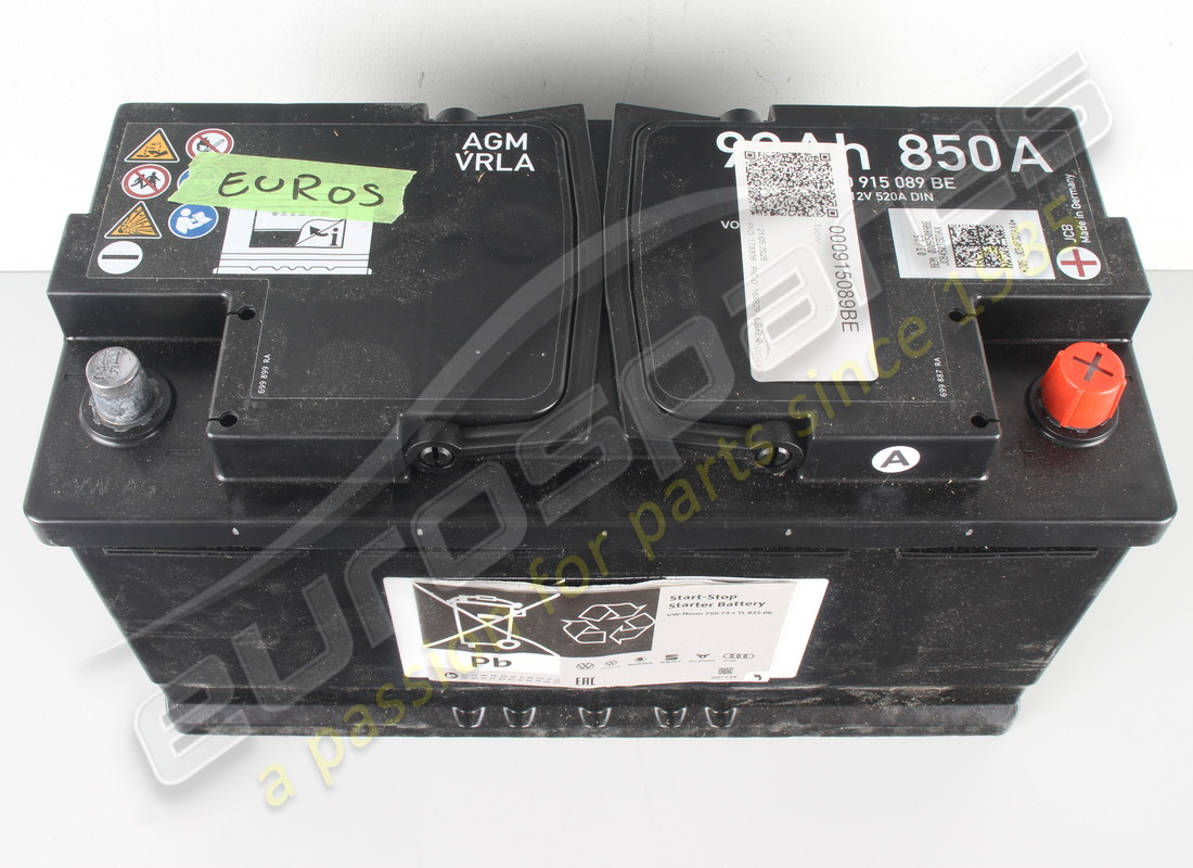 new lamborghini battery, filled and charged (agm battery but will also need a wiring kit to fit also use wiring kit 4ml998105). part number 000915089be (3)