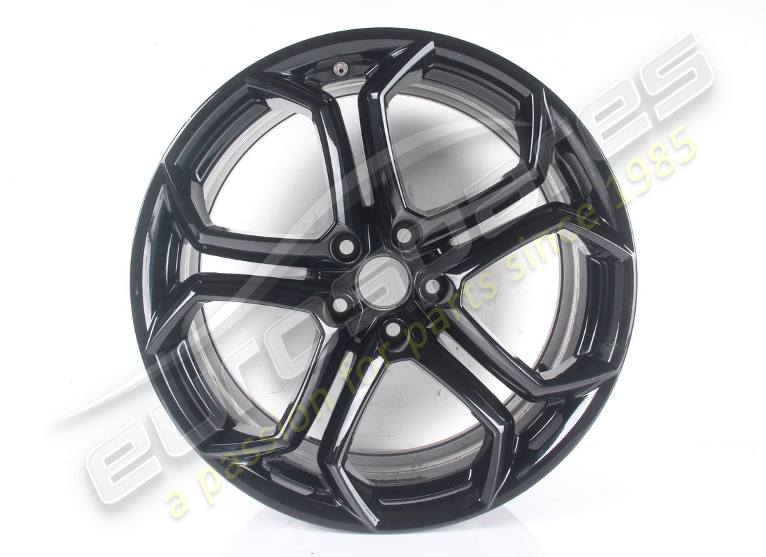 used lamborghini iperione wheel set (shiny black). part number 0r8340007 (2)