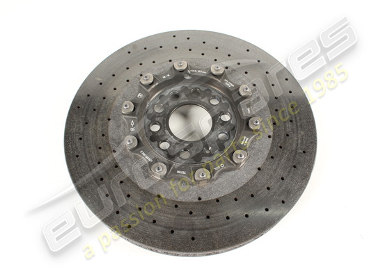 used lamborghini front rh ceramic brake disc (vented) part number 470615302g