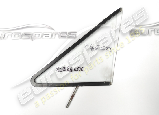used ferrari rh front quarter light glass with frame gts part number 20284006