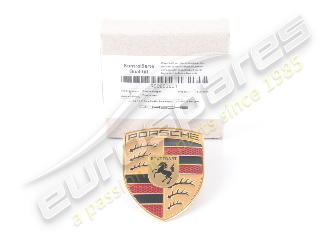 new porsche porsche crest. part number 95c853601 (1)