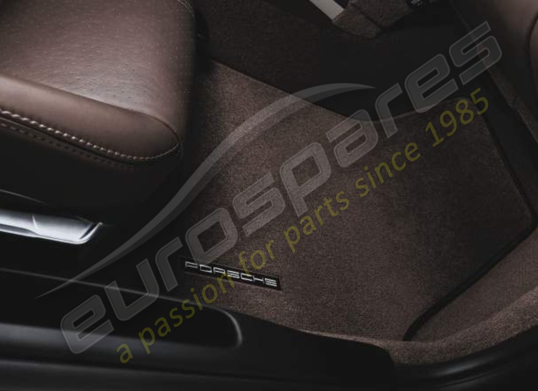 new porsche floor mats with nubuk surround (terracotta). part number 98704480109m23 (1)