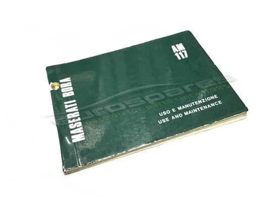 used maserati use and maintenance manual part number fhan062