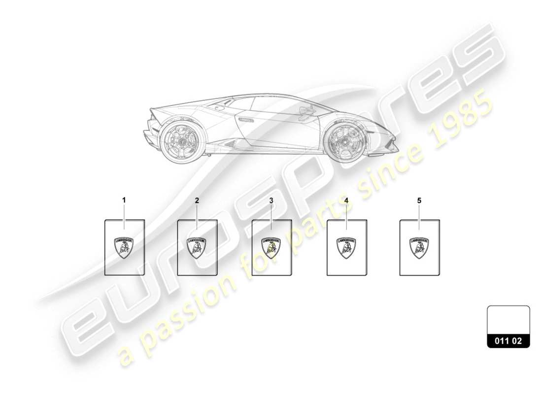 lamborghini lp610-4 coupe (2016) vehicle wallet part diagram