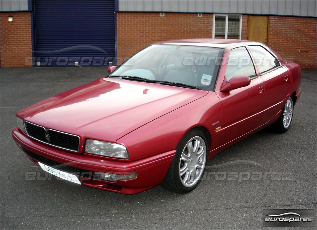 maserati qtp v8 (1998) being prepared for dismantling at eurospares