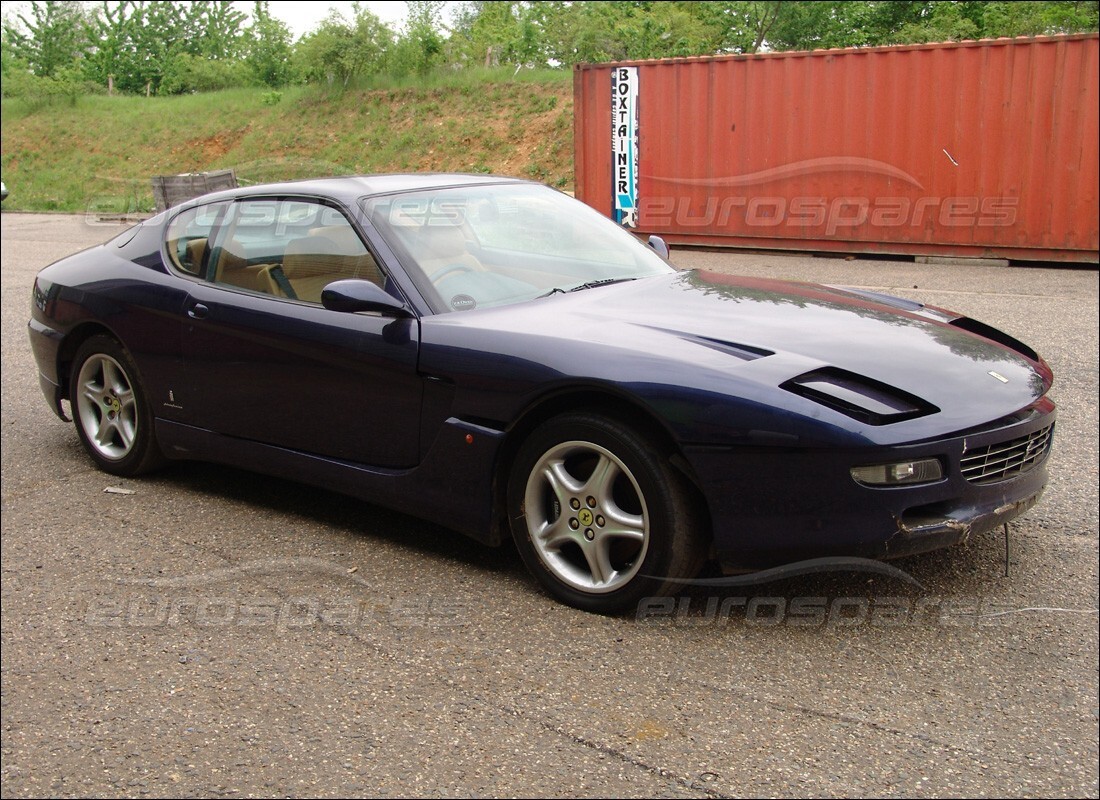 ferrari 456 gt/gta being prepared for dismantling at eurospares